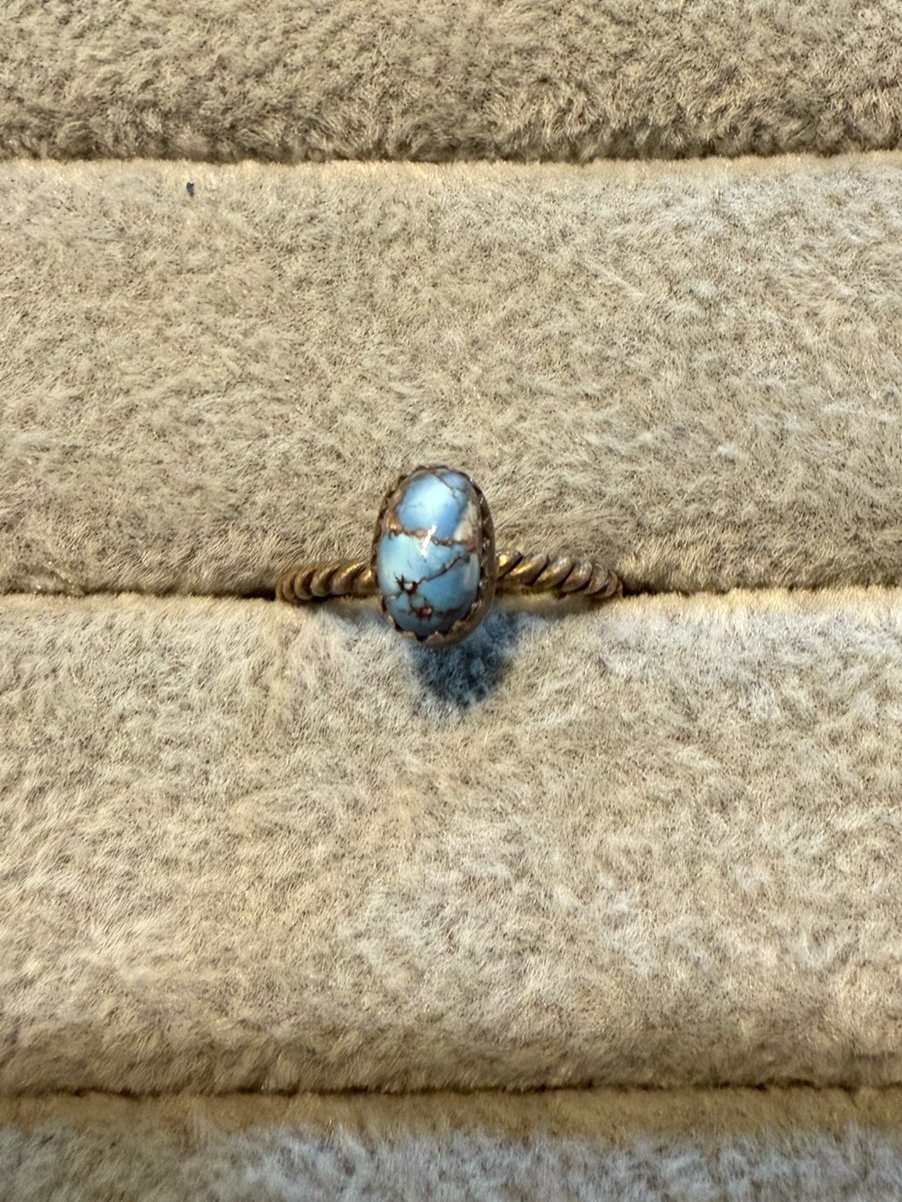 Golden Hills turquoise ring Sz. 7.5